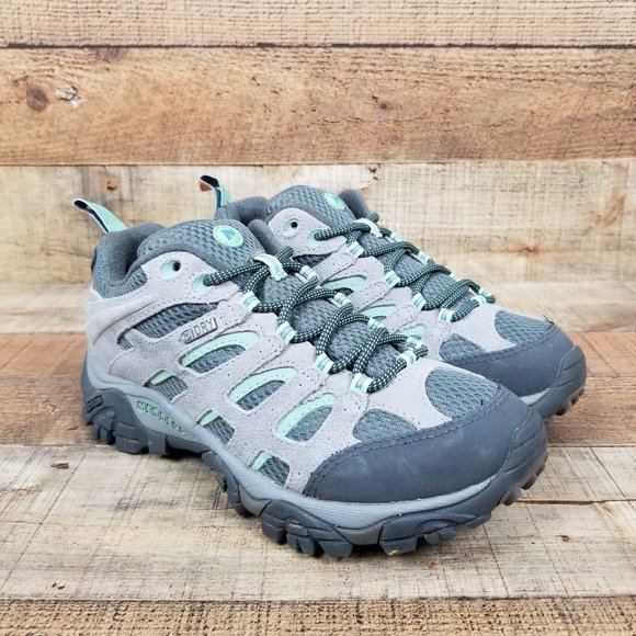 Merrell Shoes - Merrell Moab 2 Women Sz 7 Waterproof Hiking Drizzle Mint J24462W Trail Shoes